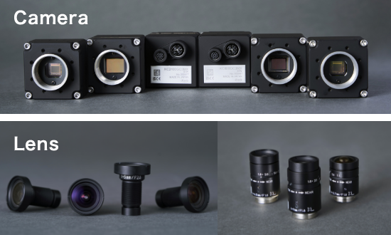 Up to 45 camera + lens combinations possible